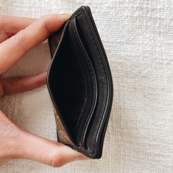 Coach leather card wallet - Picture 8 of 11